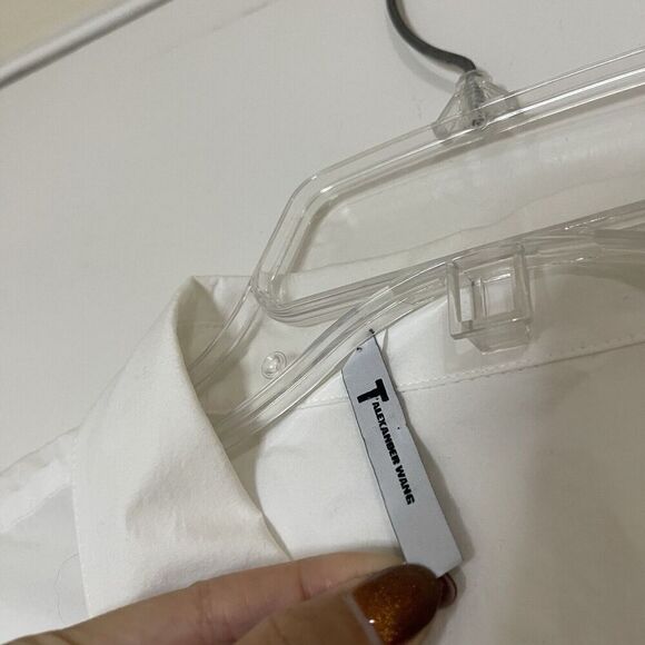 T Alexander Wang button down white cotton tie waist top size XS - Picture 4 of 7